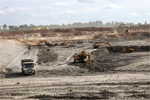 Со стройплощадки Балтийской АЭС вывезен первый миллион кубометров грунта.