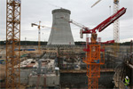 На ЛАЭС-2 в ближайшие дни планируется завершить сооружение оболочки градирни №1.
