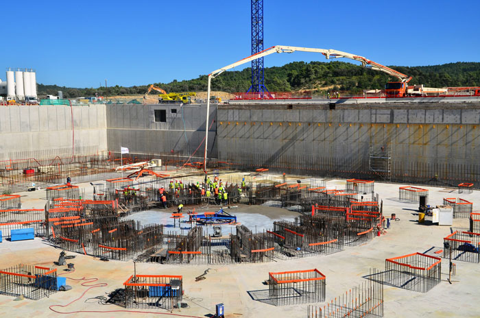 Завершена укладка бетона в фундамент комплекса токамака ИТЭР в Кадараше.