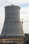 Вторая градирня на Ленинградской АЭС-2 будет сооружаться по более экономичной технологии.